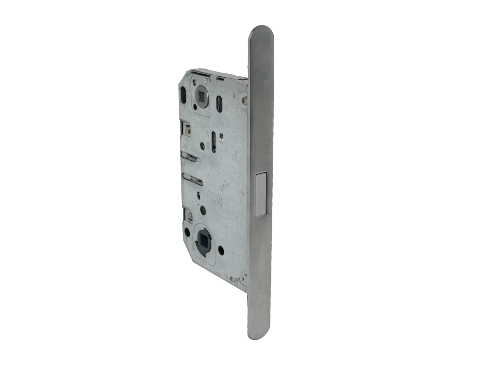 serratura wc doppio quadro entrata 50 mm cs cromo satinato sab.png Serratura Patent Mediana Click Lock 2600 Magnetica Bordo Tondo Frontale 18x196 WC Doppio Quadro Interasse 90 Entrata 50 mm. CS Cromo Satinato | SAB - immagine 1